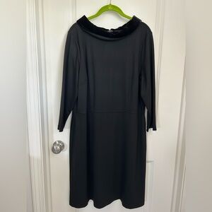 Talbot’s Elegant Black Dress 3/4 Sleeve